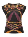 Pucci Silk Twill Top In Multi