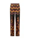 Pucci Baiadera Print Silk Pants In Multi