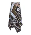 Pucci Long Skirt Khaki Blue