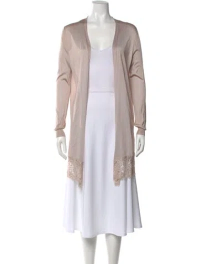 Pre-owned Pucci Silk V-neck Sweater In Pink