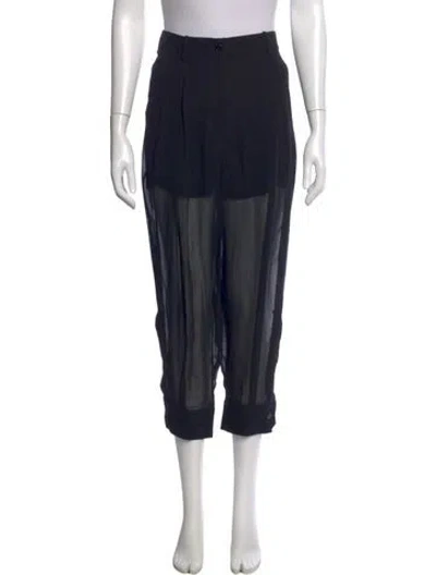 Pre-owned Pucci Silk Wide Leg Pants In Blue