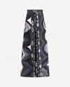 Pucci Collane Print Wide-leg Silk Pants In Multi
