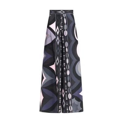 PUCCI SILK WIDE LEG PANTS