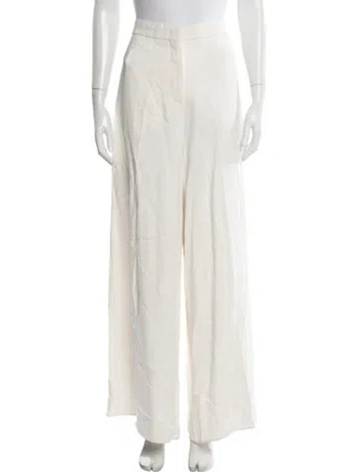 Pre-owned Pucci Silk Wide Leg Pants In Neutral