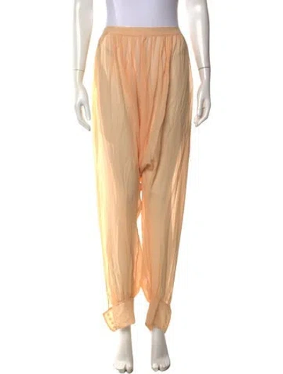 Pre-owned Pucci Silk Wide Leg Pants In Neutrals