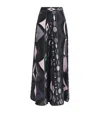 Pucci Wide-leg Pants In Silk Twill In Black