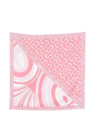 Pucci Silk-twill Scarf In White