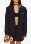 Pucci Single-breasted Blazer In Black