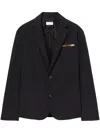 Pucci Single-breasted Tailored Blazer In Black