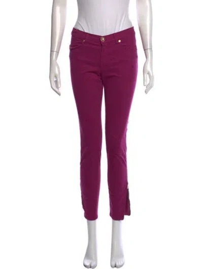 Pre-owned Pucci Skinny Leg Pants In Purple