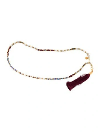 Pre-owned Pucci Skinny Waist Belt In White