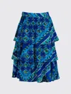 Shop Pucci Skirt  Kids Color Blue