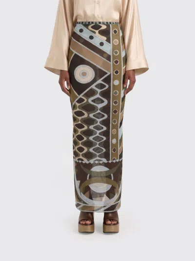 Pucci スカート  レディース カラー グリーン In Brown
