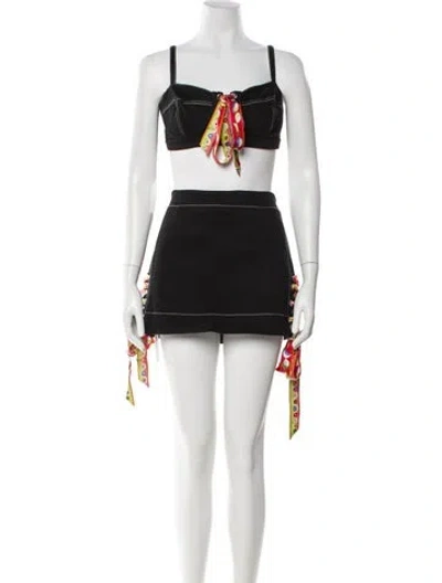 Pre-owned Pucci Skirt Set In Black