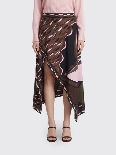 Pucci Skirt Woman In Brown