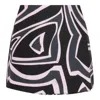 Pucci High Waist Abstract Pattern Mini Skirt In Black