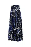 Pucci Fontane-print Cotton Skirt In Printed