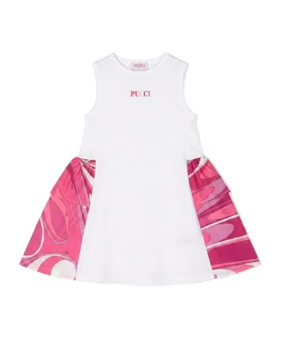 Pucci Sleeveless Dress In White