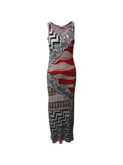Pre-owned Pucci Sleeveless Maxi Dress In Neutral