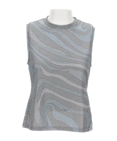 Pucci Sleeveless Vest In Gray