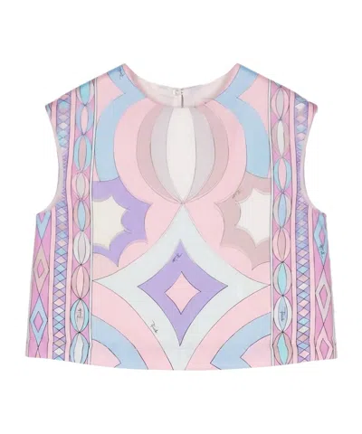 Pucci Sleeveless Vest In Multi