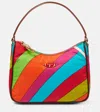 PUCCI SMALL PRINTED LEATHER-TRIMMED SHOULDER BAG
