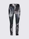 Pucci Orchidee Print Stretch Tights In Black
