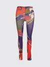 Pucci Orchidee Print Stretch Tights In Multi