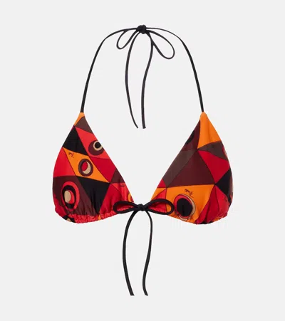 Pucci Soleil Bikini Top In Multi