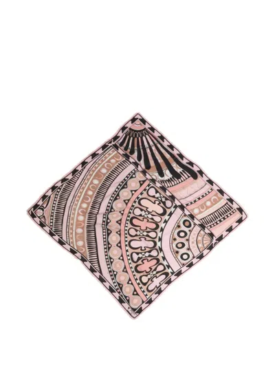Pucci Soleil Print Wool And Silk Pashmina In Pink