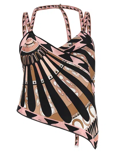 Pucci Soleil Tops Pink In Multi