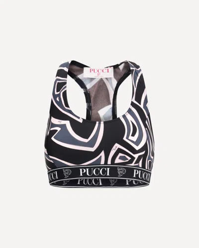 Pucci Sports Bra In Lycra In Multi