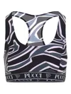 Pucci Sports Bra With Print Clothing In Black