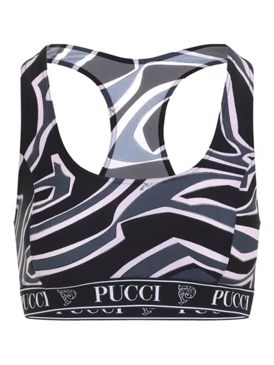PUCCI PUCCI SPORTS BRA WITH PRINT CLOTHING