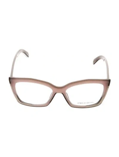Pre-owned Pucci Square Eyeglasses In Multi