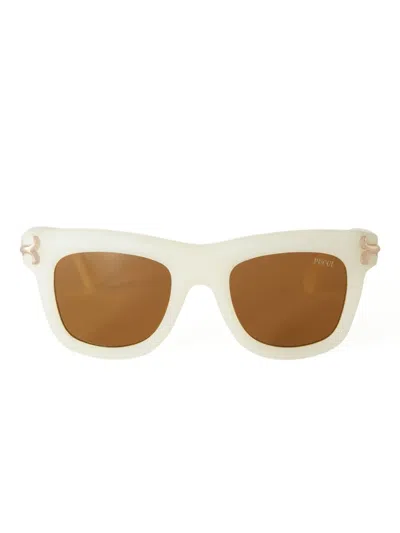 Pucci Square-frame Sunglasses In White