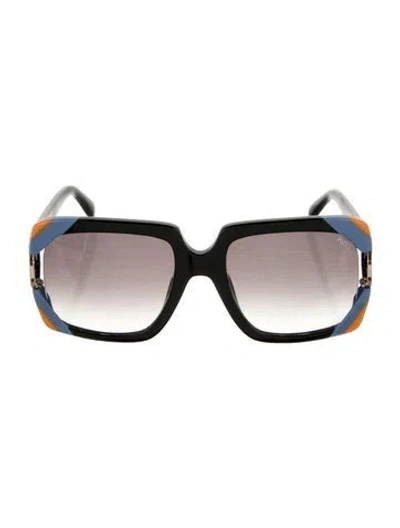 Pre-owned Pucci Square Gradient Sunglasses In Black