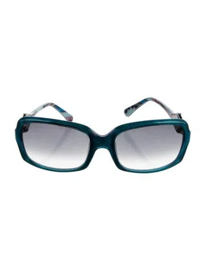 Pre-owned Pucci Square Gradient Sunglasses In Blue