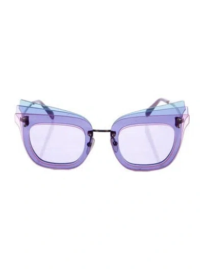 Pre-owned Pucci Square Gradient Sunglasses In Purple