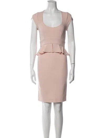 Pre-owned Pucci Square Neckline Knee-length Dress In Pink