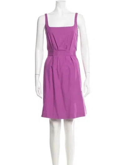 Pre-owned Pucci Square Neckline Mini Dress In Purple