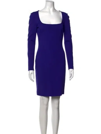 Pre-owned Pucci Square Neckline Mini Dress In Purple