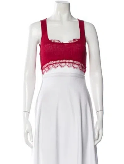 Pre-owned Pucci Square Neckline Sleeveless Crop Top In Multi