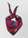 Pucci Square Silk Twill Scarf With Bold Patterns In Multi