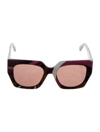 Pre-owned Pucci Square Tinted Sunglasses In Pink