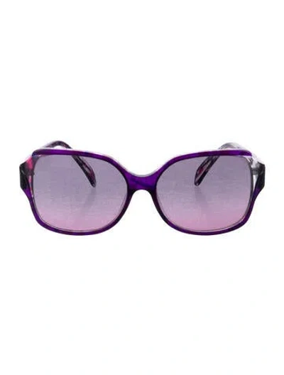 Pre-owned Pucci Square Tinted Sunglasses In Purple