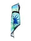 Pucci Stella-print Asymmetric Silk Dress