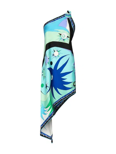 Pucci Star Print Silk Dress
