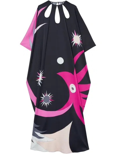 Pucci Stella-print Dress In Black