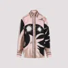 Pucci Silk Shirt With Bold Abstract Patterns In Nude
